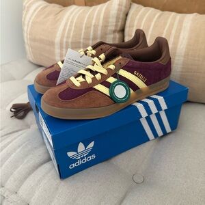 Adidas Gazelle Brown and Almost Yellow Shoes
